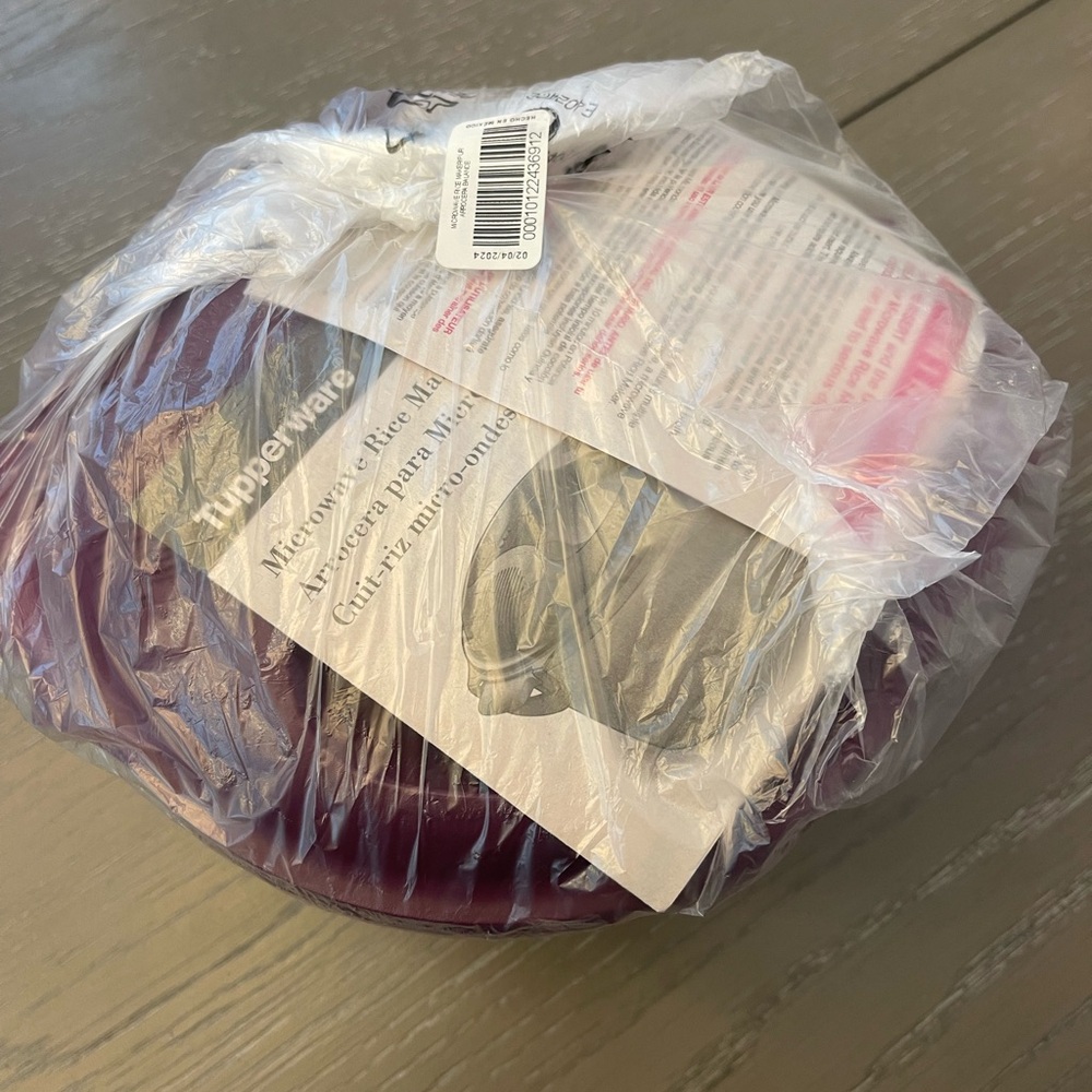 Tupperware Purple Microwave Rice Maker